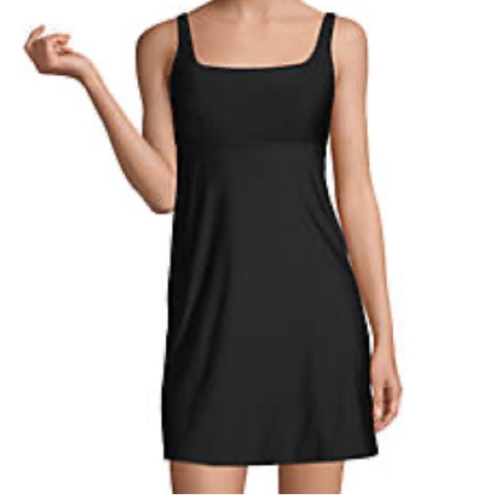 Lands' End Black Women's Swim One Piece